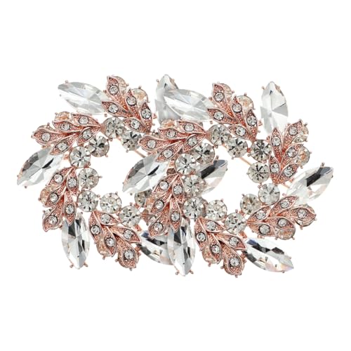 Garneck 2 Stück Brosche Hochzeitsanstecknadel für Damen Elegantes Zubehör für Brautkleider Partykleider und Festliche Anlässe Roségoldene Ausführung Garneck 2 Stück Brosche Hochzeitsanstecknadel für Damen Elegantes Zubehör für Brautkleider Partykleider und Festliche Anlässe Roségoldene Ausführung von Garneck