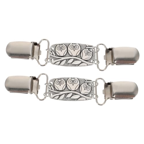 Garneck 2 Stück Brosche Schalclip aus Legierung Kreativer Retro Broschenverschluss für Strickjacken und Schals Vielseitiges Accessoire für Damen bei Festen und Feiern von Garneck