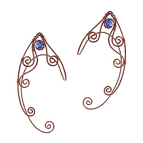 Garneck 2 Stück Delikate Ear Bone Clips Ohrschmuck frei von Ohrlöchern Vintage Ohrclip Damen Modeschmuck Handgefertigt Goldfarben Eleganter Non piercing Ohrclip für Alltag und von Garneck