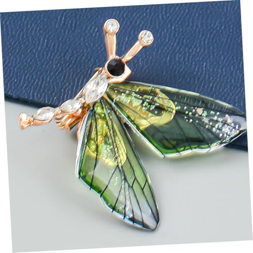 Garneck 2 Stück Dragonfly Brosche aus Legierung mit Funkelnden Strasssteinen Anstecknadel für Kleidung und Revers Vielseitig Tragbar für Festliche Anlässe und Outfits von Garneck
