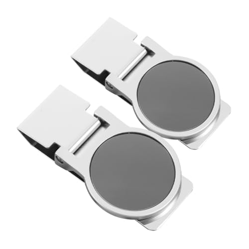 Garneck 2 Stück Edelstahl Geldclip Rundes Design Minimalistisch Geldklammer Für Geldscheine Und Kreditkarten Mit Schutz Innenfläche Praktisch Für Geschäftliche Anlässe von Garneck
