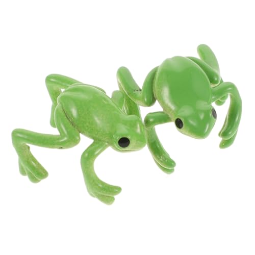 Garneck 2 Stück Frosch Ohrclip Damen Metall Ohrklemme Non Piercing Ohrmanschette Süßer Tier Schmuck für Frauen und Mädchen Kostüm Accessoire von Garneck