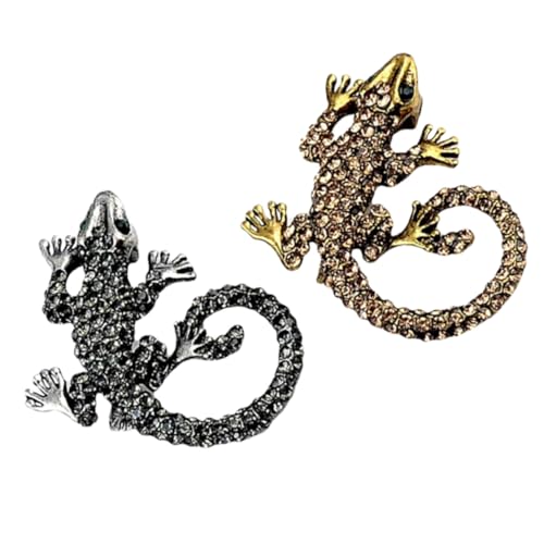 Garneck 2stücke Pin Brosche Brustnadel Kleidungsbrosche Legierungs Mantelbrosche Schmuck Brosche Clip Für Damen Outfit von Garneck