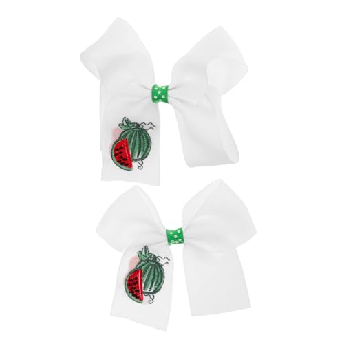 Garneck 2 Stück Gestickte Haarklammern mit Niedlichem Bowknot Design Rutschfeste Haaraccessoires für Mädchen für Verschiedene Anlässe von Garneck