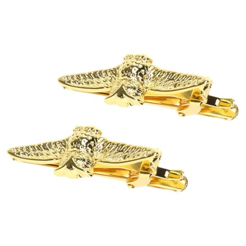 Garneck 2 Stück Goldene Krawattenklammer Herren aus Robustem Zinklegierung Business accessoire mit Eulen motiv für Meetings Hochzeit Formelle Anlässe Stilvoll und Langlebig von Garneck