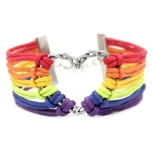 Garneck 2 Stück Handgefertigtes Teiliges Retro Armband Metall mit Herzen und Regenbogen für Lgbt Gemeinschaft Bronzeton und Silberton Geeignet für Lesben und Schwule Garneck 2 Stück Handgefertigtes Teiliges Retro Armband Metall mit Herzen und Regenbogen für Lgbt Gemeinschaft Bronzeton und Silberton Geeignet für Lesben und Schwule von Garneck
