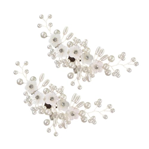 Garneck 2 Stück Hochzeit Schuh Clips mit Perlen Schnallen Abnehmbare Dekoration für Brautschuhe für Hochzeiten Partys Verlobungen und Besondere Anlässe von Garneck