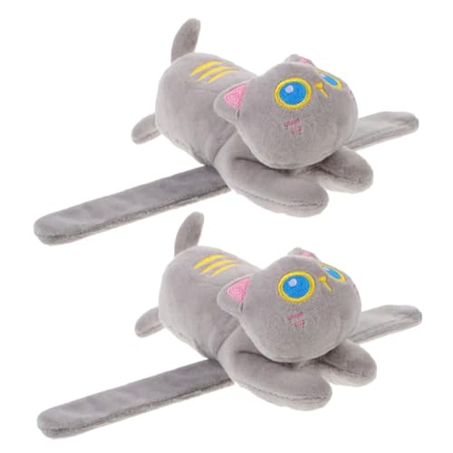 Garneck 2 Stück Kätzchen Slap Armbänder Tierfreundliches Handgelenk für Partys Geburtstagsfeiern und Themenveranstaltungen Weiche Sichere und Leichte Handgelenksbänder von Garneck