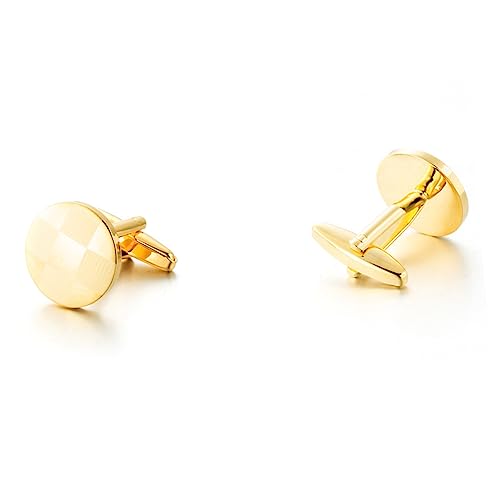 Garneck 2 Stück Manschettenknöpfe Herren Teilig Design Langlebiges Material Hemd Ärmelknöpfe für Anzug Hochzeit Business Party von Garneck