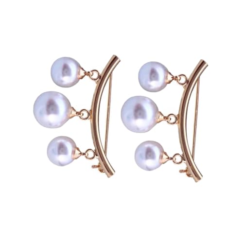 Garneck 2 Stück Modelegierung Broschen mit Perlen Stilvolle Schmucknadeln als Kleidungsaccessoire für Damen Vielseitige Anstecker für Party Geburtstag und Festliche Anlässe Goldfarben von Garneck