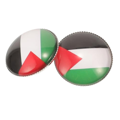 Garneck 2 Stück Palästina Flaggenpin Metall Broschen Anstecknadeln für Rucksack Kleidung Hut Herren Modische Reverspins Hochwertige Handwerkskunst Vielseitig Einsetzbar Geschenkidee von Garneck