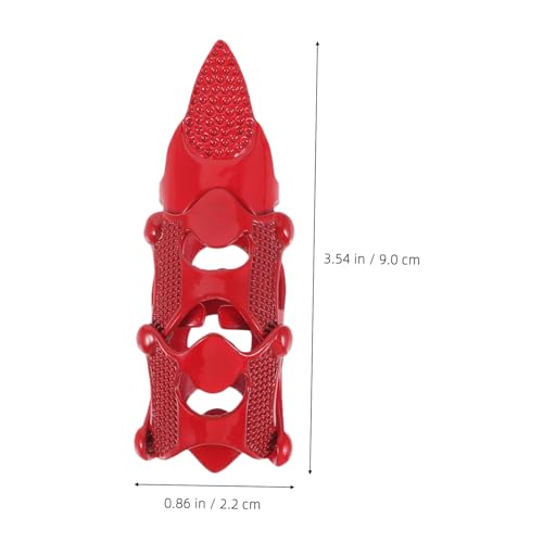 Garneck 2 Stück Punk Gothic Klappbarer Vollfinger Ringe Halloween Schmuck für Herren Robuster Statement Ring mit Design für Party und Alltag von Garneck