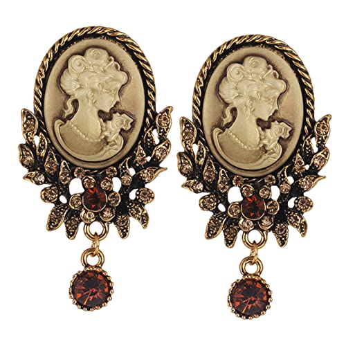 Garneck 2 Stück Retro Brosche für Damen Galvanisierte Legierung Antikem Stil Dekorieren von Kleidung Taschen und Accessoires für Besondere Anlässe von Garneck