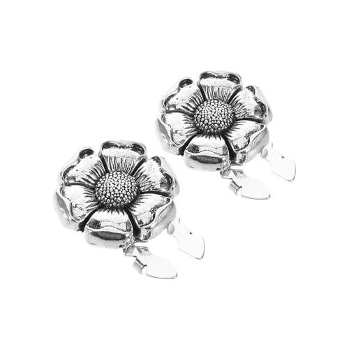 Garneck 2 Stück Retro Manschettenknöpfe Damen Langlebiger Legierung Dekorative Knopfabdeckungen mit Antiexposure Schutz Modisches Vintage Design für Alltag und Party von Garneck