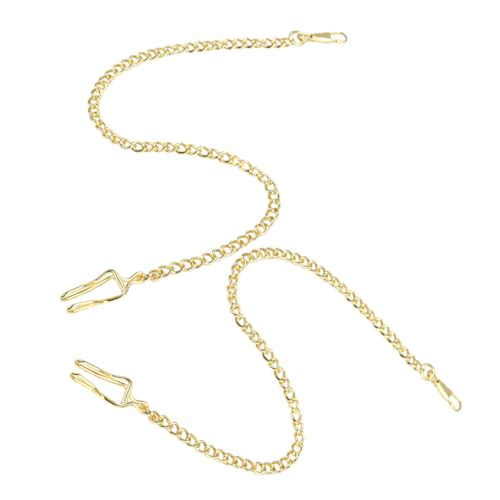 Garneck 2 Stück Retro Taschenuhrketten aus Legiertem Verstellbare Robust und Vielseitig als Kette für Taschenuhren Geldbörsen und Modisches Accessoire für Herren und Damen von Garneck