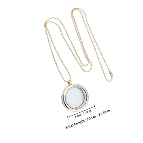 Garneck 2 Stück Runde DIY Fotoanhänger aus Robuster Bilderrahmen Anhänger mit Glas für Personalisierte Halsketten Schmuckherstellung Geschenk für Damen und Herren von Garneck