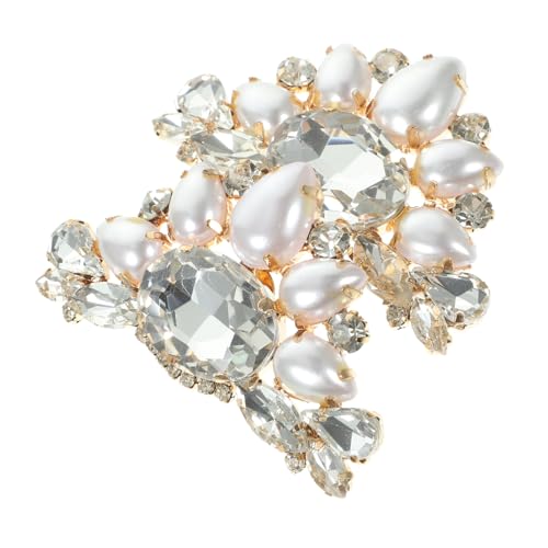 Garneck 2 Stück Schuhclips Dekorative Schuhschnallen mit Perlen für Hochzeits Accessoires Abnehmbare Clips für Damen Schuhe für Verschiedene Anlässe und von Garneck