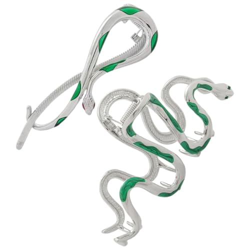 Garneck 2stücke Schlange Haarklammer Metall Für Dickes Haar Haarschmuck Styling Werkzeug Frauen Zubehör Klammer Klaue Clip von Garneck