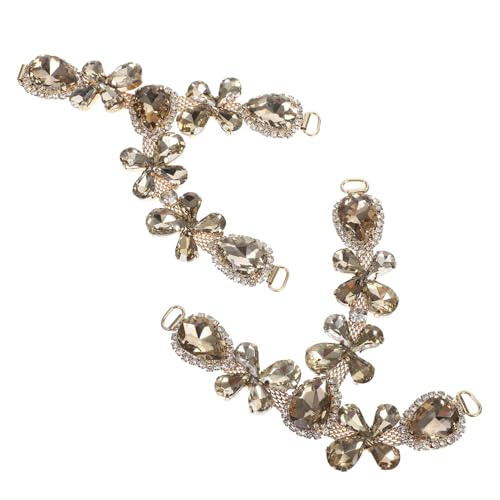 Garneck 2 Stück Strand Schuh Dekorationsketten Damen Diy Clips Accessoires für Sandalen und Pantoletten Robuste und Schmuckstücke für Sommer von Garneck