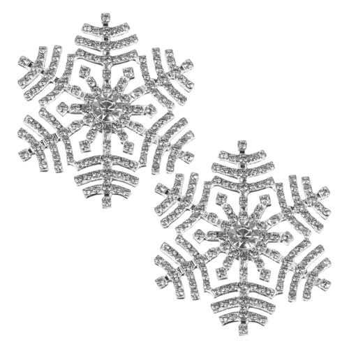 Garneck 2 Stück Strass Schneeflocken Broschen Teilig Vielseitige Schmuck Anstecknadeln Langlebiger Legierung Funkelnde Pin Deko für Pullover Damen Schals und Hüte Kleider Accessoires Garneck 2 Stück Strass Schneeflocken Broschen Teilig Vielseitige Schmuck Anstecknadeln Langlebiger Legierung Funkelnde Pin Deko für Pullover Damen Schals und Hüte Kleider Accessoires von Garneck