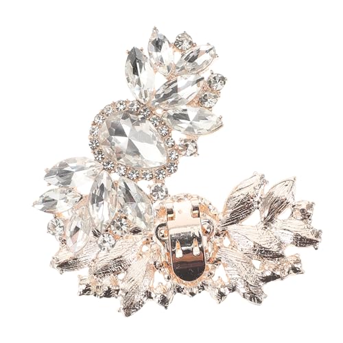 Garneck 2 Stück Strass Schuhclips für Damen Abnehmbare Schuhschmuck Accessoires für Hochzeit Gala oder Party Glänzende Schuhschnallen für High Heels und Elegantes Schuhdesign von Garneck