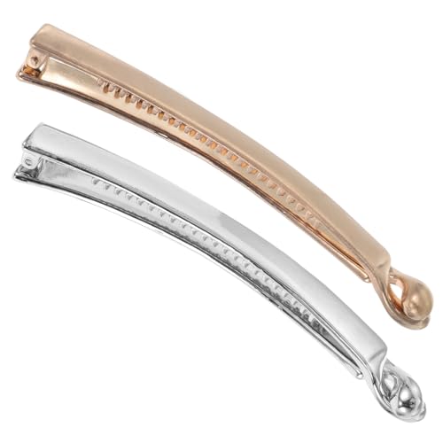 Garneck Bananenclips für Dickes Haar 2 Stück Vintage Pferdeschwanzhalter Metall Rutschfester Haarclip für Damen Elegant und Stilvoll für Lockiges und von Garneck