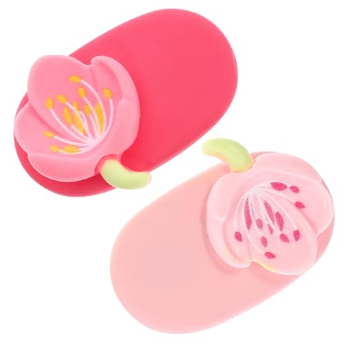 Garneck 2 Stück Süße Damen Haarklammern mit Blumenmotiv Rutschfest Langlebig Entenschnabel Design für Dünnes Haar und Frisuren Passend zu Kleidern und Alltagsoutfits von Garneck