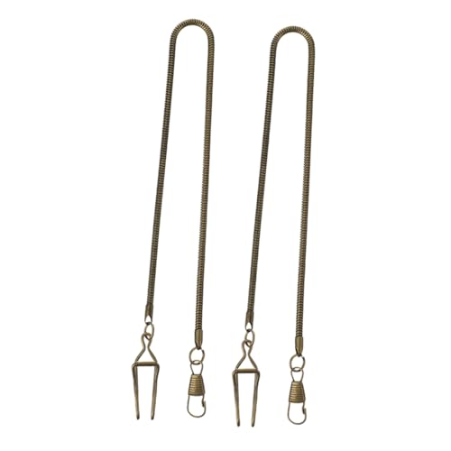 Garneck 2 Stück Taschenuhrkette Metall Vintage Kette für Herren Dekorative Accessoires Kompatibel mit Verschiedenen Taschenuhr Designs Einfache Handhabung und Breitere Kompatibilität von Garneck