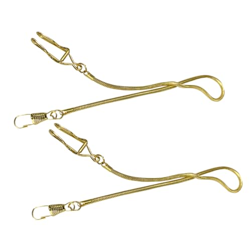 Garneck 2 Stück Taschenuhrketten Metall für Herren Vintage Waistcoat Chain Dekorative Accessoires für Taschenuhren Kompatibel mit Verschiedenen Modellen Langlebig und Praktisch von Garneck