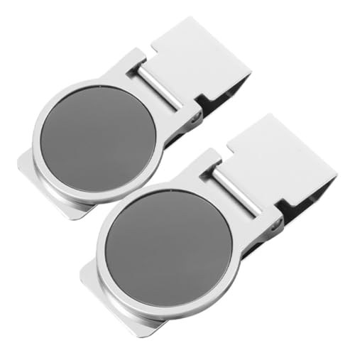 Garneck 2 Stück Teiliges Edelstahl Geldclip Rundes Design Minimalistisch Sicher für Geldscheine und Karten Frontclip Portemonnaie Zubehör Business Geeignet von Garneck
