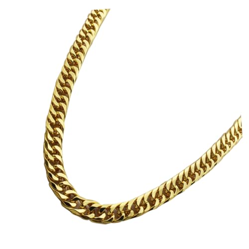 Garneck 2 Stück Teiliges Herren Halskette Dekorative Goldene Ketten im Hip Hop Stil Leichte Langlebige Modeschmuck Accessoires für Party und Alltag von Garneck