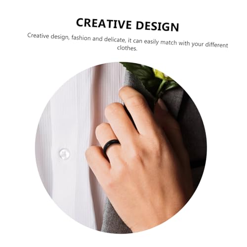 Garneck 2 Stück Teiliges Holzringe Vintage Fingerdekoration Retro Holzring Bastelring Schwarzpalisander Blutpalisander Kreative Holzkunst von Garneck