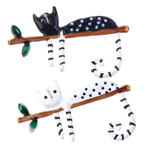 Garneck 2 Stück Teiliges Katzen broschen set für Damen Dekorative Tier anstecknadeln aus Emaille Niedliche Schmuckpins für Jacken Hüte Kleidung für Partys Weihnachten Hochzeit und Alltag Garneck 2 Stück Teiliges Katzen broschen set für Damen Dekorative Tier anstecknadeln aus Emaille Niedliche Schmuckpins für Jacken Hüte Kleidung für Partys Weihnachten Hochzeit und Alltag von Garneck