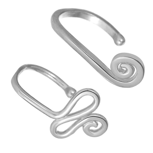 Garneck 2 Stück Teiliges U Förmiges Nasenpiercing aus Glänzendem Legierungsmetall Fake Nose Hoops Komfortabel Langlebig Auffälliges Schmuckstück für Damen und Partys von Garneck
