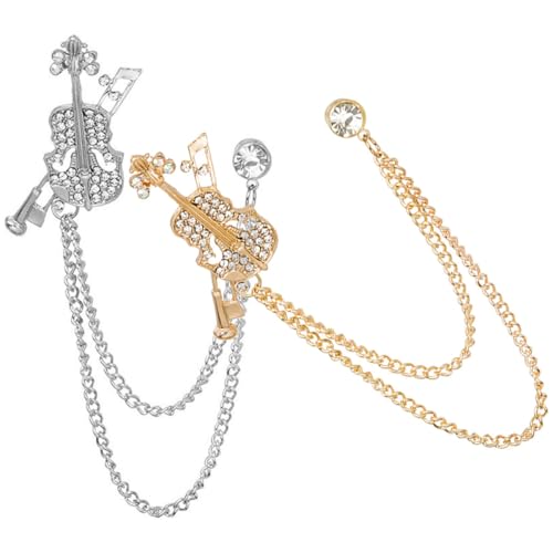 Garneck 2stücke Geigenbrosche Damen Kleidungs Brosche Mit Nadeln Anstecknadeln Für Schals Taschen Hüte Und Andere Kleidungsstücke Instrumentenkleidungsbrosche Garneck 2stücke Geigenbrosche Damen Kleidungs Brosche Mit Nadeln Anstecknadeln Für Schals Taschen Hüte Und Andere Kleidungsstücke Instrumentenkleidungsbrosche von Garneck