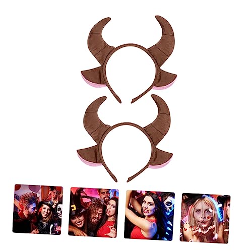 Garneck 2stücke Tierhorn Haarreifen Für Halloween Karneval Und Cosplay Lustige Bullenelemente Für Erwachsene Langlebig Und Vielseitig Einsetzbar von Garneck