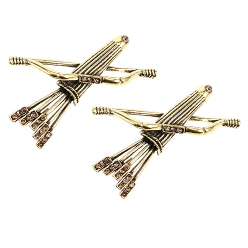 Garneck 2 Stück Vintage Broschen Design Metall Anstecknadeln für Damen Cardigan Schal Pin Mittelalterlicher Stil für Kostüm und Alltag von Garneck