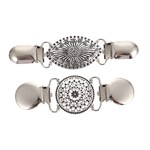 Garneck 2 Stück Vintage Cardigan Clips Retro Pullover Clips für Damen Einfach zu Befestigen für Kleider Shirts und Offene Cardigans von Garneck