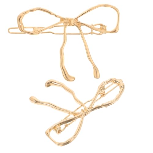 Garneck 2 Stück Vintage Haarklammern Leichte Haarschleifen Clips mit Elegantem Design Retro Haarschmuck Damen Kleine Haarklammern für Stilvolle Frisuren Langlebig und Komfortabel von Garneck