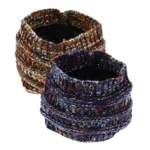 Garneck 2 Stück Warmer Gestrickter Stirnband Damen Winter mit Breiter Winddichter Fleece Innenseite Modisches Strickmuster Vielseitig als Haarband oder Kopfwickel Elegant und Komfortabel von Garneck