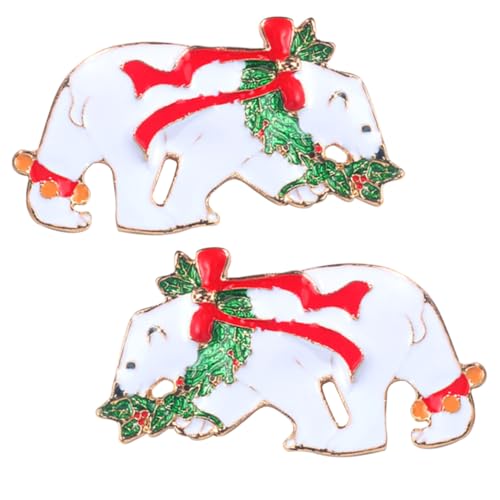 Garneck 2 Stück Weihnachtsbroschen Damen Anstecknadeln mit Festlichem Design Kreative Weihnachtsmotive Vielseitig für Mantel Pullover Schal und Tasche Stilvolle Xmas Pins für Festliche von Garneck