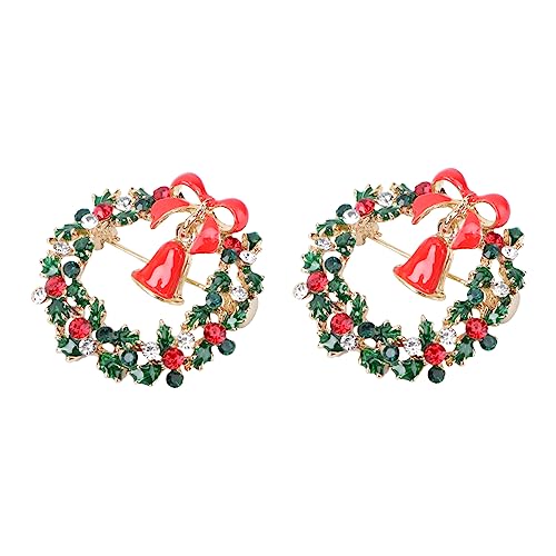 Garneck 2 Stück Weihnachtsbroschen Kreative Accessoires Hochwertiger Legierung für Festliche Anlässe als für Ihre für Kostüme und Outfits von Garneck