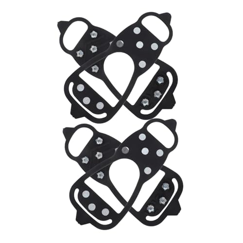 Garneck 2 Stück rutschfeste Schuhspikes mit Zähnen für Wanderschuhe und Winterstiefel Robust und Vielseitig für Bergsteigen Wandern Klettern Anti rutsch Sohlen für Damen und Herren von Garneck