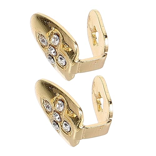 Garneck 2 Stücke Glänzende Grillzähne für Erwachsene Hip Hop Zahnschmuck Metall Cosplay Zubehör für Partys Garneck 2 Stücke Glänzende Grillzähne für Erwachsene Hip Hop Zahnschmuck Metall Cosplay Zubehör für Partys von Garneck