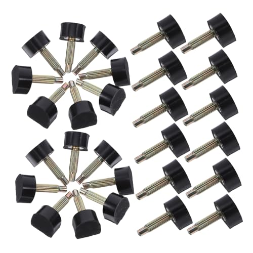 Garneck 20 Paare High Heel Ersatz Spitzen U-förmig Schwarz Anti-rutsch Geräuschdämpfend Stabilitätsverbessernd Passend für Damen Pumps Schuhreparatur von Garneck