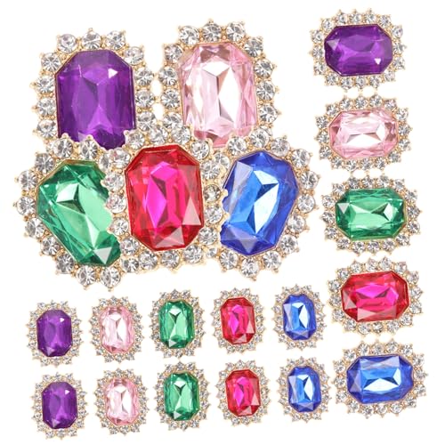 Garneck 20 Stück Teiliges Schuhband strass Künstlichen Perlen Dekorative Schuhclips für Sneaker und Lederschuhe Bling Glitzer Charms in Farben Strapazierfähig und Vielseitig für Damen DIY von Garneck