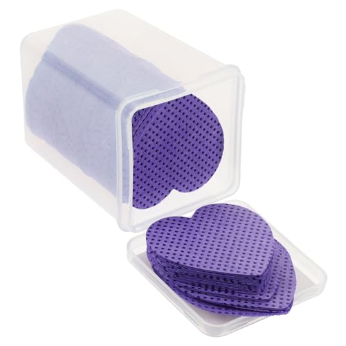 Garneck 200 Blatt Nagellackentferner Pads Herzform Sanfte Wattepads für Entfernen von Nagellack für Unterwegs Nageltypen für Gelnägel von Garneck