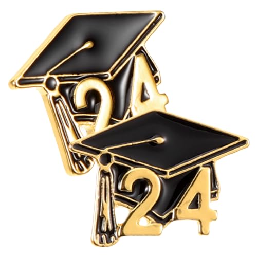 Garneck 2024 Abschlussbrosche Set – 2 Stück Anstecknadel Für Abschlusskappen - Elegante Dekoration Für Abiturienten Und Hochschulabsolventen - Perfektes Souvenir Für Einen Unvergesslichen von Garneck