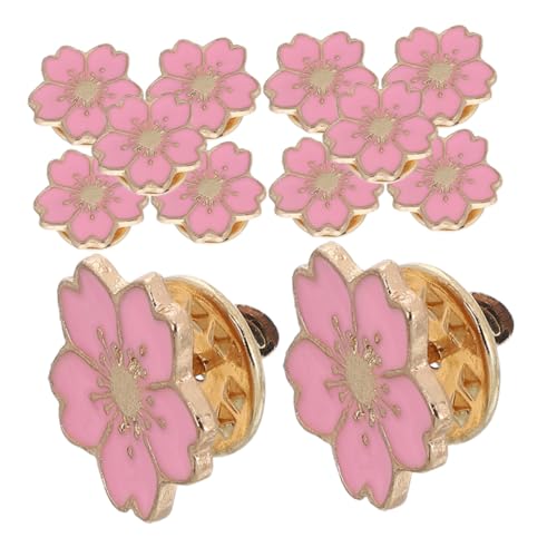 Garneck 24 Stück Teiliges Kirschblüten Broschen Leichte Bunte Emaille Anstecker Niedliche Frühlingsblumen Motivbroschen Metallnadeln für Kleidung Rucksäcke DIY Taschen Schuluniformen von Garneck