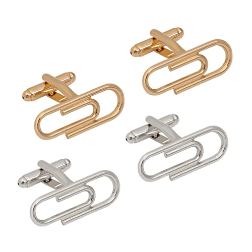 Garneck 2paare Manschettenknöpfe Für Herren Hemdärmel Hochwertige Langlebige Verarbeitung Politur Schickes Design Für Formelle Und Legeren Anlässe von Garneck